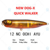 Megabass DOG-X SPEED SLIDE / QUICK WALKER 87mm 10.6g Top water Pencil Bait