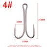 10/50/100PCS Long Shank Double Frog Hook