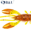B&U ELASTOMAX06 8/10PCS 40mm 60mm Soft Plastic Floating Craw Bait
