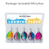 THKFISH 5Pc 6g Spinner Lure Set