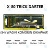 Megabass X-80 TRICK DARTER Suspend /Sinking 1.5m Jerkbait