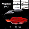 Megabass SV-3 1/2 1/4 3/8 Oz. Double / Single Willow Spinnerbait