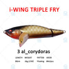 Megabass i-WING TRIPLE FRY 80mm 14g Floating Lipless Winged Hard Bait