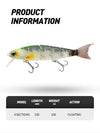 JOHNCOO 1PC 230mm/100g Jointed Floating Swimbait