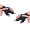 Fingerless LED Light Fishing Gloves