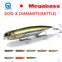 Megabass DOG-X DIAMANTE RATTLE IN / SILENT Floating Lipless Top Water Bait