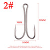 10/50/100PCS Long Shank Double Frog Hook