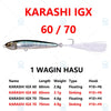 Megabass Karashi IGX 60 /70 Floating/Sinking Dynamic Lipless Jerkbait