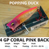 Megabass POPPING DUCK 60mm 6.5g Floating Topwater Popper