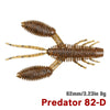 Tsurinoya 6Pcs/Lot 82MM Soft Craw Bait