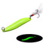 FISHINAPOT 1pc Luminous Spoon with Feathered Treble Hook 5g/7g/10g/13g