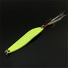 FISHINAPOT 1pc Luminous Spoon with Feathered Treble Hook 5g/7g/10g/13g