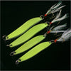 FISHINAPOT 1pc Luminous Spoon with Feathered Treble Hook 5g/7g/10g/13g