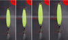FISHINAPOT 1pc Luminous Spoon with Feathered Treble Hook 5g/7g/10g/13g