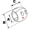 Performance Metals 1/2" Streamlined Shaft Anode - Aluminum