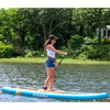 Solstice Watersports 10'6" Rambler Inflatable Stand-Up Paddleboard/Kayak 2-In-1 Kit w/Seat  Convertible Paddle - Orange