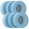 FrogTape CP 250 Medium-High Adhesion Masking Tape - 48MM x 55M x 6-Pack - Light Blue - Rated f/250F