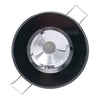 Lumitec Illusion Flush Mount LED Down Light - Spectrum RGBW - Cool White - Black Housing - Chrome Reflector