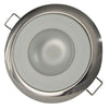 Lumitec Mirage - Flush Mount Down Light - Glass Finish/Polished SS Bezel - 3-Color Red/Blue Non-Dimming w/White Dimming