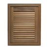 Whitecap Teak Louvered Door & Frame - Right Hand - 15" x 20"