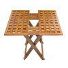 Whitecap Teak Grate Top Fold-Away Table