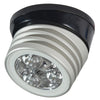 Lumitec Zephyr LED Spreader/Deck Light -Brushed, Black Base - White Non-Dimming