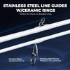 KastKing Centron Lite Twin Tip Rods, IM6 Graphite Blanks, Twin Tip Rods, Stainless Steel Guides with Ceramic Rings, Split or Full Rear EVA Handle Design, Drop Shot Hook Keeper