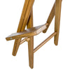 Whitecap Captains Chair w/Natural Seat Covers - Teak