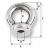 Wichard 8mm Eye Nut - 1/2" Diameter