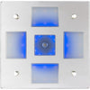 Sea-Dog Square LED Mirror Light w/On/Off Dimmer - White  Blue