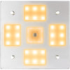 Sea-Dog Square LED Mirror Light w/On/Off Dimmer - White  Blue