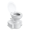 Dometic White M65 Marine Gravity Toilet - Elongated Seat Size w/Foot Pedal