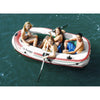 Solstice Watersports Voyager 4-Person Inflatable Boat Kit w/Oars & Pump