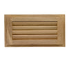 Whitecap Teak Louvered Insert - 6-3/8" x 11-3/16" x 3/4"