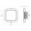 Lumitec Square Mirage Down Light - Spectrum RGBW Dimming - White Bezel