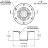 TACO Table Support - Flush Mount - Fits 2-3/8" Pedestals