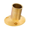 Whitecap Top-Mounted Flag Pole Socket Polished Brass - 1" ID