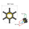 Albin Group Premium Impeller Kit - 39.7 x 12 x 19.2mm - 6 Blade - Single Flat Insert