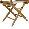 Whitecap Director's Chair w/Natural Seat Covers - Teak