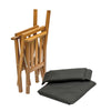 Whitecap Director's Chair II w/Black Cushion - Teak