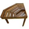 Whitecap Shower/Corner Stool - Teak