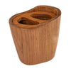 Whitecap Oval Toothbrush Holder (Oiled) - Teak