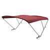 SureShade Power Bimini - Clear Anodized Frame - Burgandy Fabric