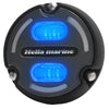 Hella Marine Apelo A2 Blue White Underwater Light - 3000 Lumens - Black Housing - Charcoal Lens w/Edge Light