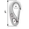 Wichard Safety Snap Hook - 35mm