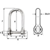 Wichard Self-Locking Large Opening Shackle - 10mm Diameter - 13/32"