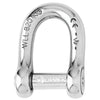 Wichard Self-Locking Allen Head Pin D Shackle - 6mm Diameter - 1/4"