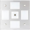 Sea-Dog Square LED Mirror Light w/On/Off Dimmer - White & Blue