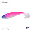 Chinook 3d Soft Paddle Shad Bait 90mm/4.7g 5Pcs