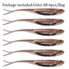 Soft Plastic Jerk Shad Lure 7.5cm/1.8g 6Pcs